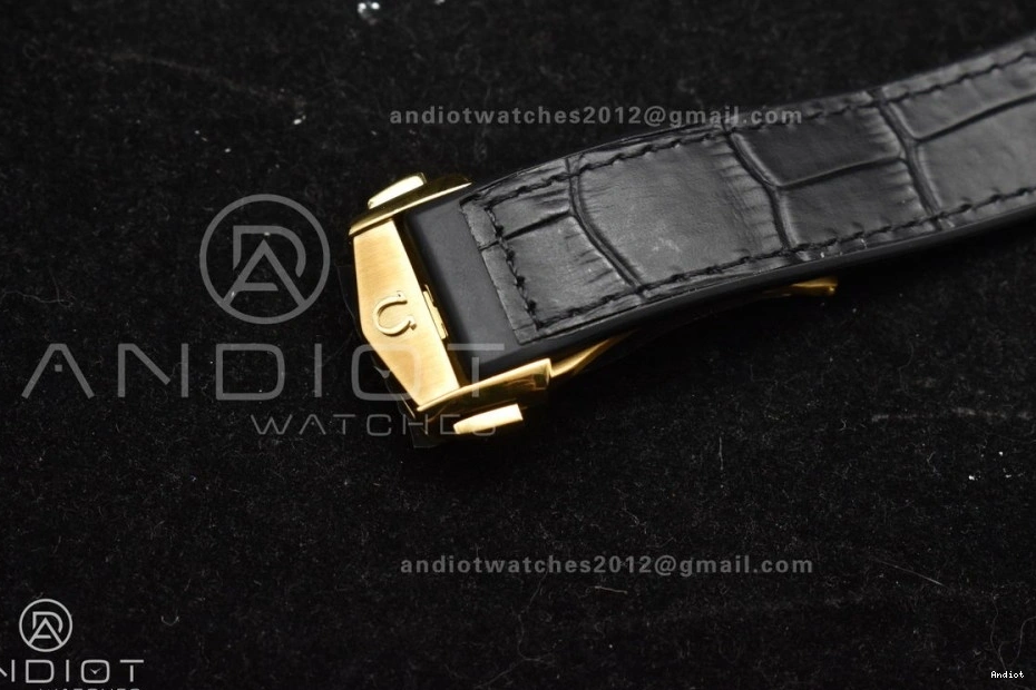 Strap Super Edition Gummy Clone A8900 Best VSF Black Dial on Constellation Ceramic Black 1:1 YG Black 0105